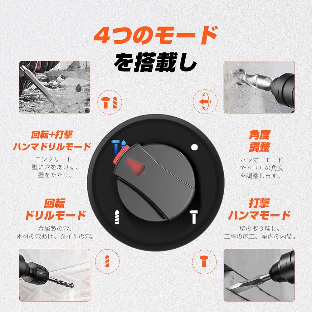 Amazon | 充電式ハンマードリル ハンマードリル マキタ18V